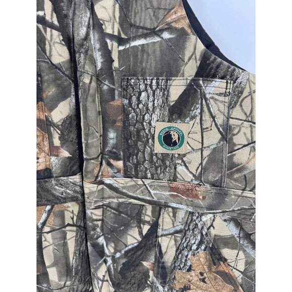 Hunters Camo Insulated Bib Overalls With Zippered Legs & Adjustable Straps - Picture 5 of 15